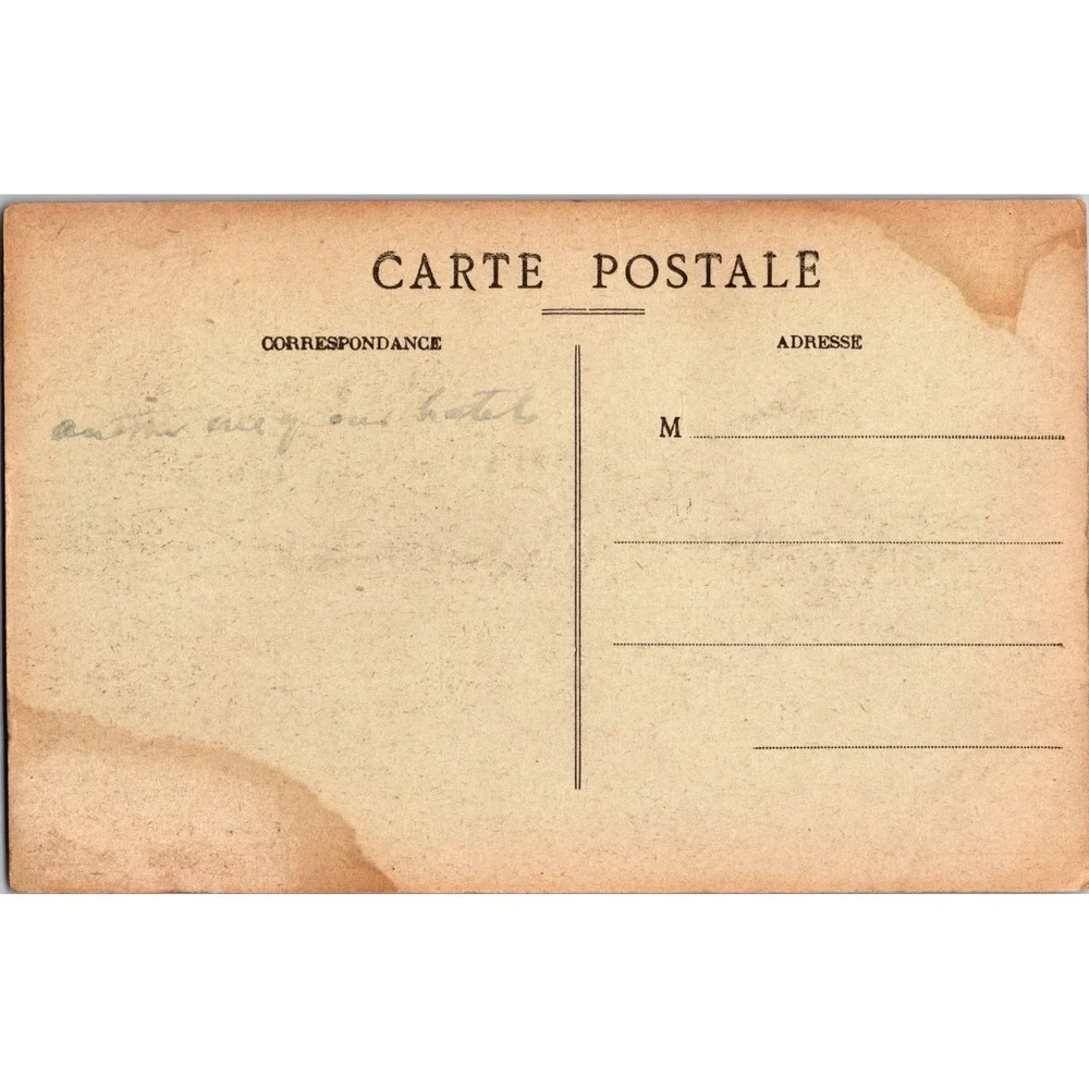 Vintage Vichy Hôtel Bellevue France Sepia Postcard 216 Edition‎ L.Q.